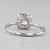 1.08ctw Diamond Halo Engagement Ring 14k White Gold Size 7 Gia For Sale - Image 4 of 8