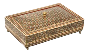 Moorish Decorative Sadeli Micro Mosaic Inlaid Jewelry Box