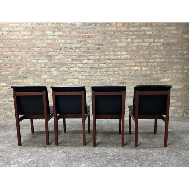 Mid Century Rosewood Finnish Dining Chairs After Tobia Scarpa For Sale In Chicago - Image 6 of 7