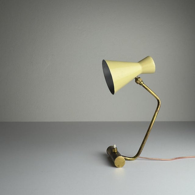Vintage Metal Table Lamp from Stilnovo, Italy, 1950s For Sale - Image 4 of 18