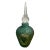 Vintage Multi Chamber Aqua Green Hand Blown Art Glass Perfume Bottle For Sale