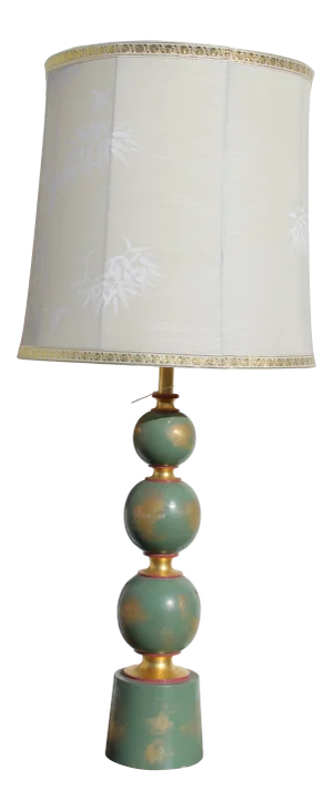 1940s Vintage Hollywood Regency Lamp With Shade