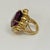 Approximately 50 Carat Amethyst Cocktail Ring in solid 18 Karat Yellow Gold 29 Grams Size 5 This is a Beautiful Cocktail...