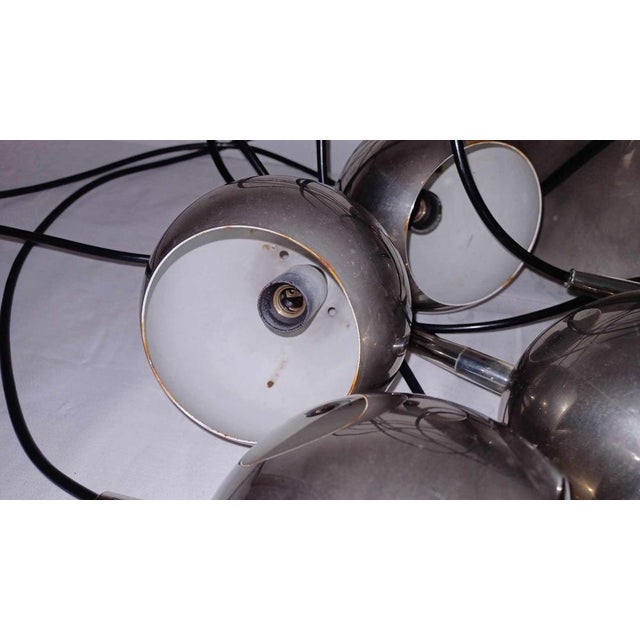 Silver Space Age Cascade Lamp in Chrome, 1960s For Sale - Image 8 of 18