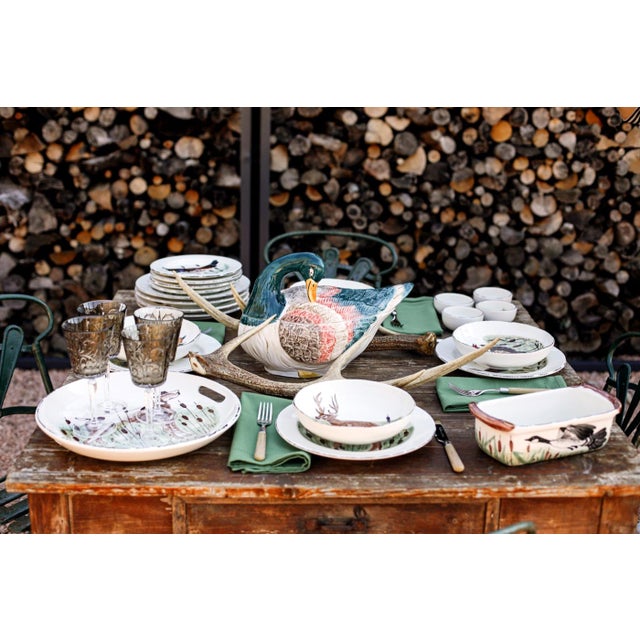 Italian VIETRI Wildlife Mallard Large Oval Platter For Sale - Image 3 of 6