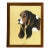 Vintage 1959 Framed Pastel Portrait of a Beagle Dog For Sale