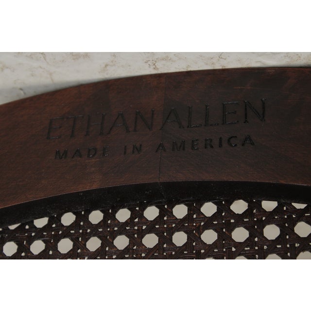 Ethan Allen Freeport Cane Shelf End Table For Sale - Image 14 of 14