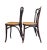 Arts & Crafts Pair Pre-1920 Thonet Bentwood and Cane Dining Chairs With Loop Shaped Leg Braces For Sale - Image 3 of 12