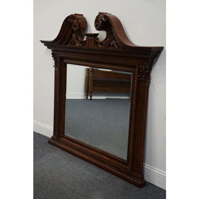UNIVERSAL FURNITURE Mahogany Biedermeier Traditional Victorian Style 57" Dresser / Wall Mirror 60904M 53" High 57.25" Wide...