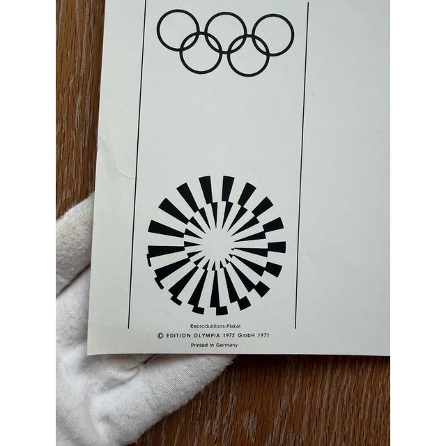 München 1972 Olympic Games Poster in the style of Otmar Alt,, Germany, 1970s For Sale - Image 3 of 14