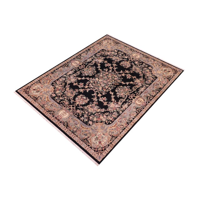 Designed with mesmerizing intricacy and gorgeous color palette, this hand-knotted masterpiece demonstrates the beauty and...