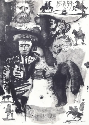 1980s "Toros y Toreros 24" Lithograph After Pablo Picasso