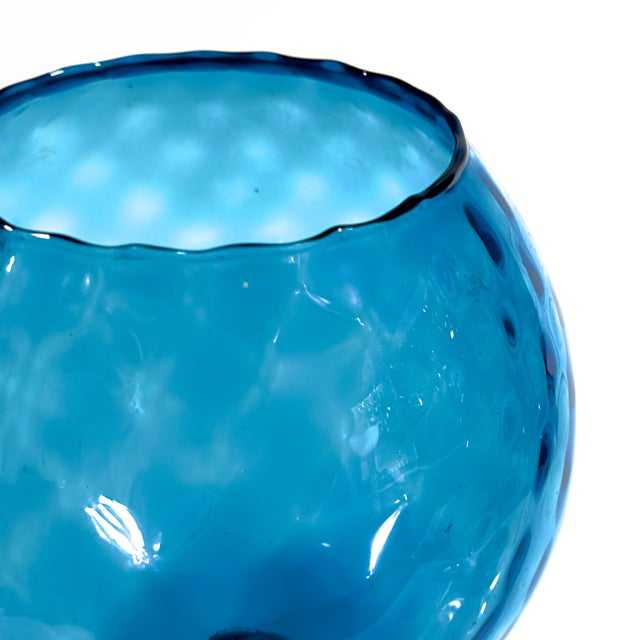 Mid-Century Empoli-Attributed Glass Vessel Color Sampler Curation - Group of 4 For Sale - Image 13 of 18