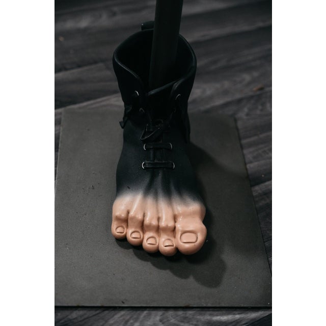 Black Sculptural Homage to Magritte Coat Rack from Antartidee, 1980s For Sale - Image 8 of 10