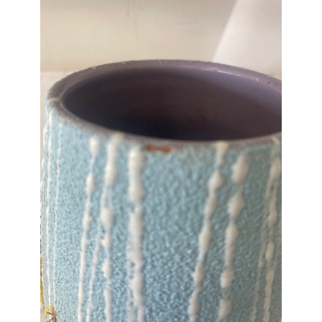 Fratelli Fanciullacci 1960s Fratelli Fanciulacci Tall Ceramic Vase Made in Italy For Sale - Image 4 of 7