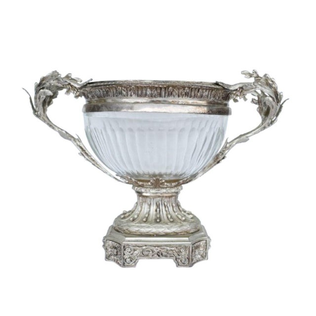 Victorian Sheffield Silver Plate Tureen in Cut Glass For Sale - Image 15 of 15