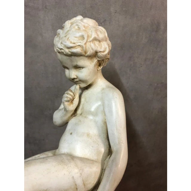 Antique Plaster Silent Child of Falconnet Sculpture For Sale - Image 11 of 15