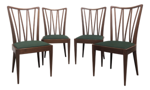 Vintage Art Deco Style Chairs, 1960s, Set of 4