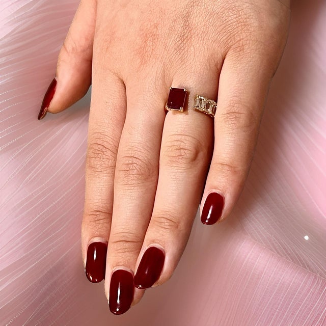 Natural Ruby Sapphire Ring 6.5 14k W Gold 3.64 TCW Certified For Sale - Image 16 of 18