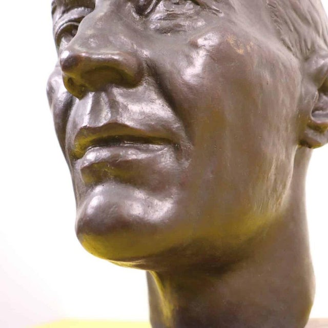 Valmore Gemignani, Metal Sculpture with Marble Base For Sale - Image 4 of 15