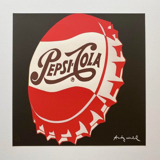 Mid-Century Modern Andy Warhol Vintage 1986 Limited Edition Large Fine Art Lithograph Print " Pepsi-Cola " 1962 For Sale - Image 3 of 12