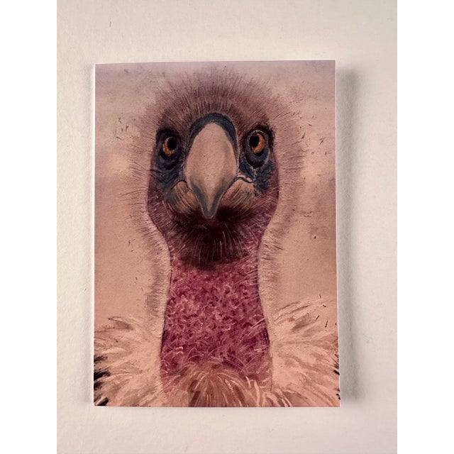 Ebony Set of Six Note Cards Printed From My Drawings of Birds For Sale - Image 8 of 10