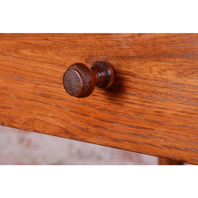 Wood Biedermeier Side Table in Ash and Elm, Czech, 1810s For Sale - Image 7 of 14