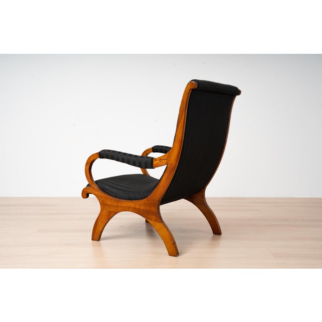 Wood Antique German Biedermeier Cherrywood Chair, 1830s For Sale - Image 7 of 18