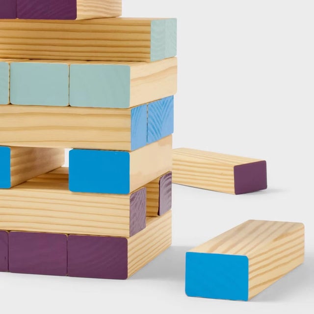 54pc Giant Tumbling Blocks Product Details •54pc giant tumbling blocks game •Made of wood •Ideal for 2 or more players...