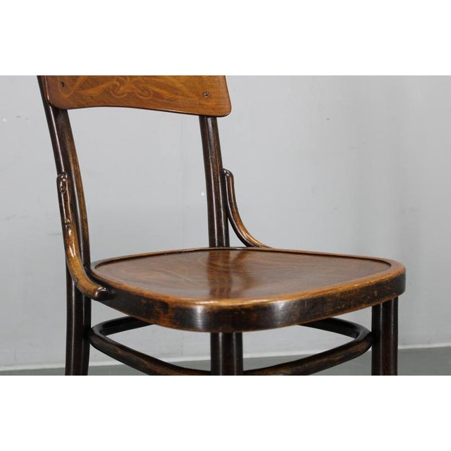 Art Nouveau Bentwood Chairs from Thonet, Czechoslovakia, 1920s, Set of 2 For Sale - Image 17 of 18