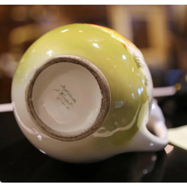 19th Century French Saint-Clément Majolica Duck Pitcher For Sale - Image 11 of 13