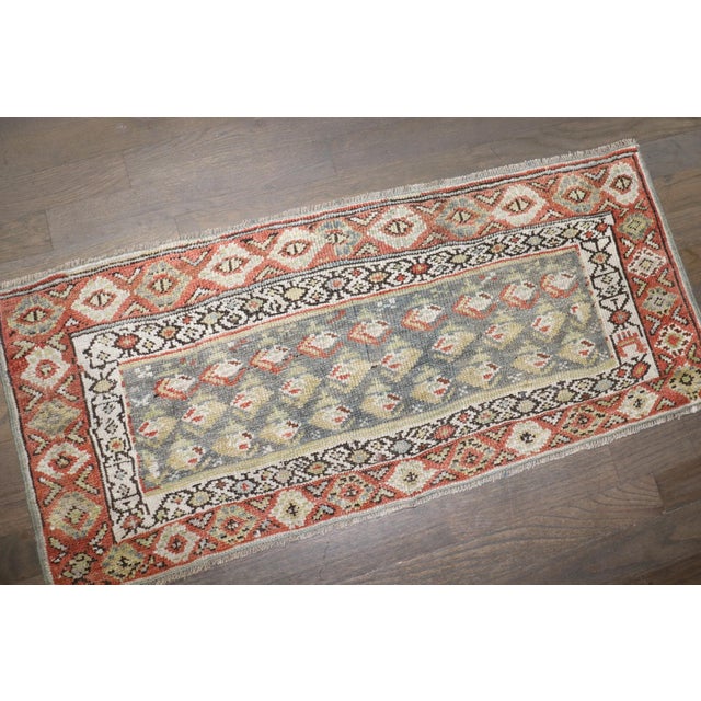 Persian Antique Mini Kurdish Boteh Rug no. j5231 For Sale - Image 3 of 4