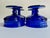 Mid 20th Century Set of 4 Colony Glass Co. Crown Cobalt Blue Pedestal Dishes For Sale - Image 12 of 16