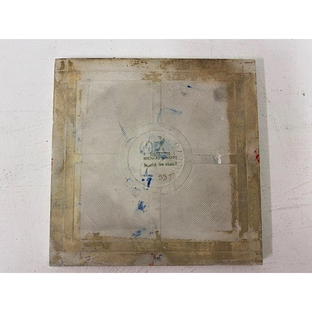 Polychrome Ceramic tile By Gio Ponti For Richard Ginori Titled "La Bevuta" Marked to the reverse Richard Ginori, Made in...