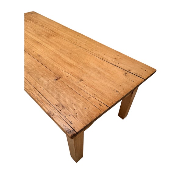 Tan English Pine Coffee Table For Sale - Image 8 of 8