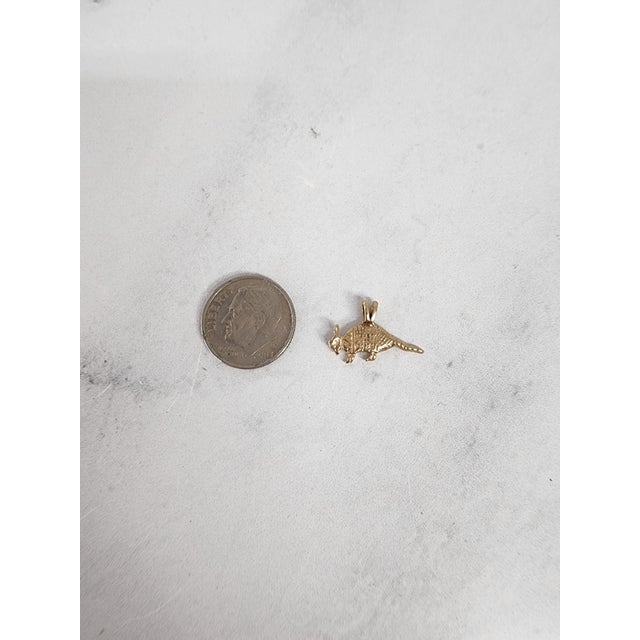 Contemporary ARMADILLO 14k Yellow Gold Charm 16" For Sale - Image 3 of 3