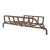 Reclaimed 42.375 In. Cast Iron Fireplace Grate Log Holder For Sale