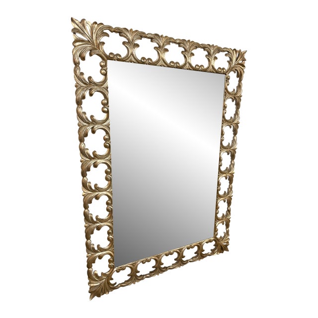 Harrison Gil Scroll Mirror, Late 20th Century For Sale
