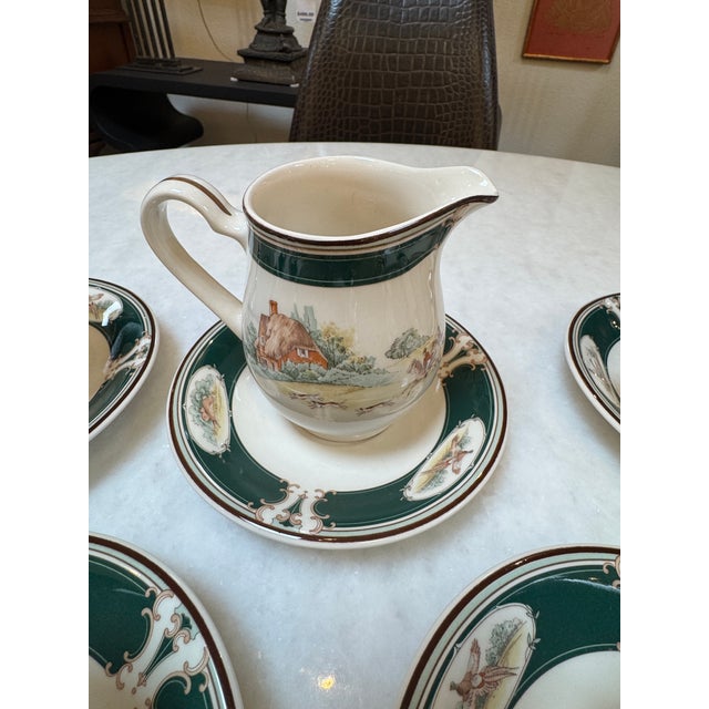 White 1970s Noritake Keltcraft “Pursuit” Porcelain Tea Set, 26 Pieces For Sale - Image 8 of 12