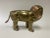 Metal Brass and Copper Lion Sculpture For Sale - Image 7 of 12