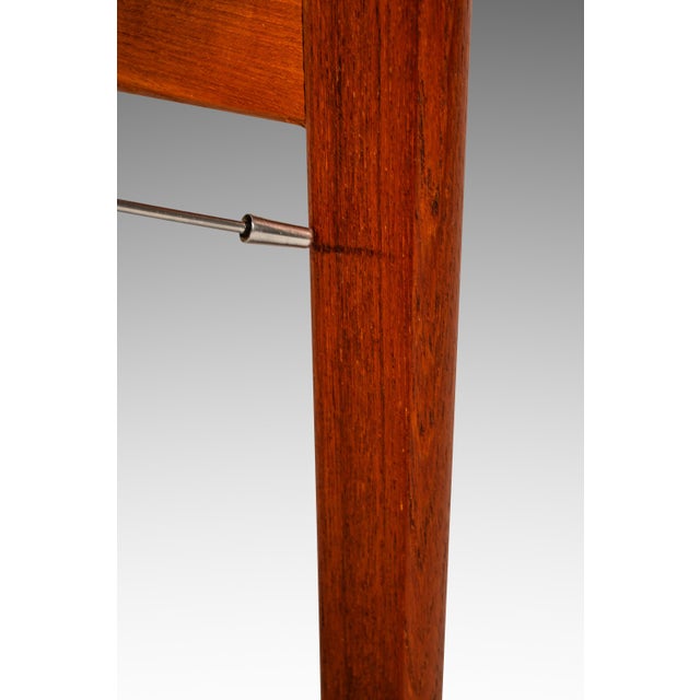 Rare Mid-Century Danish Modern Barstool in Teak & Leather by Knud Bent for Korup Stolefabrik, Denmark, C. 1960s For Sale - Image 17 of 18