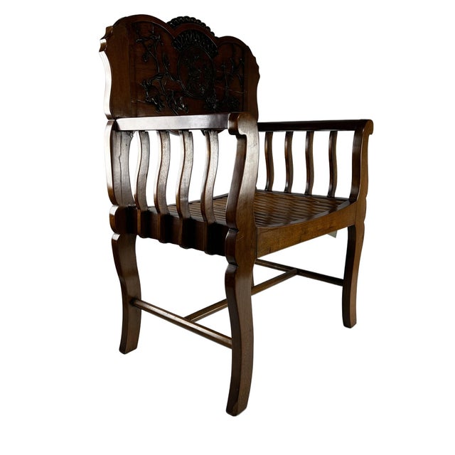 Antique Chinese Armchair Made for the French Market For Sale - Image 4 of 12
