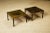 Metal Decorated Gold Leaf, Brass and Glass Coffee, Side or End Tables, c 1960s - A Pair For Sale - Image 7 of 12