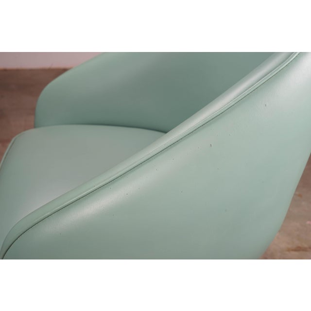 MidCentury Vinyl Rolling Swivel Dining Chairs Set of 6 Chairish