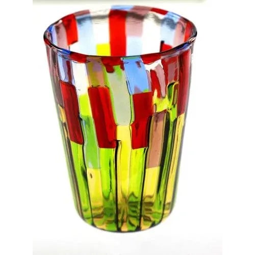 Murano Glass Tumblers by Silvio Piattelli, Set of 6 For Sale - Image 11 of 13