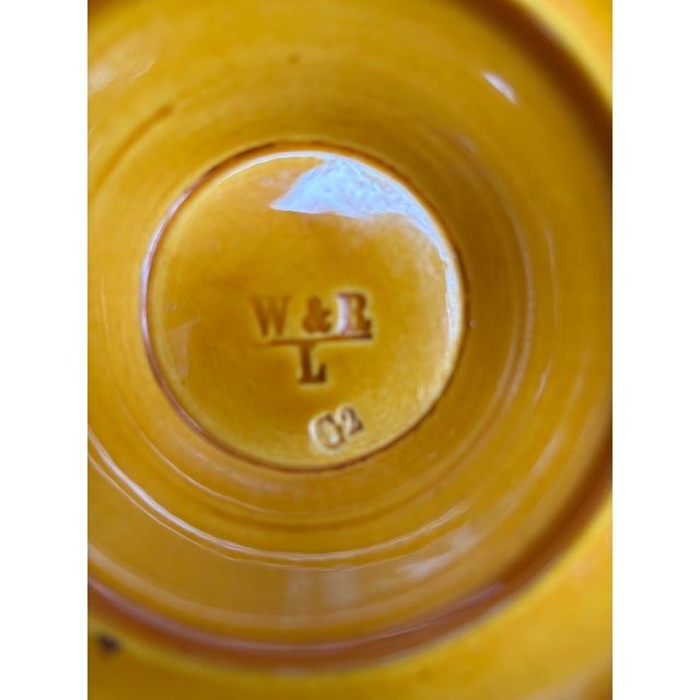 Antique Basketweave Majolica Pedestal Plate Marked Wittman & Roth London (1852-1895) For Sale - Image 13 of 14