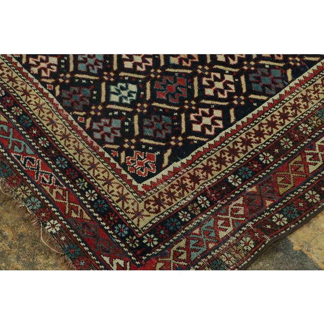 Tribal Antique Kuba Prayer Rug With Diamond Lattice - Rug & Kilim For Sale - Image 3 of 7