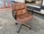 Vintage Charles Pollock for Knoll Brown Leather Desk Chair For Sale - Image 9 of 18