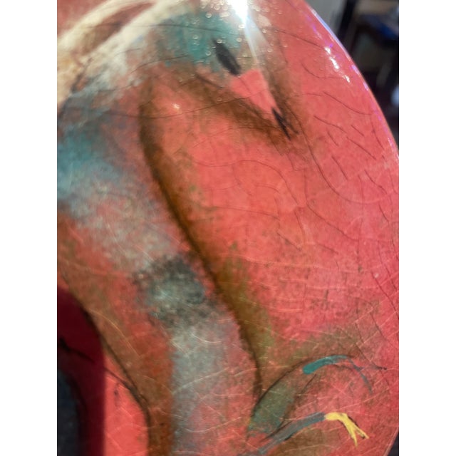 Mid-Century Modern 1960s Mid-Century Modern Ceramic Lidded Box by Polia Pillin Great Color & Horse For Sale - Image 3 of 9