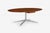 1960s Florence Knoll for Knoll International Oval Desk With Drawer in Walnut 1960 For Sale - Image 5 of 6